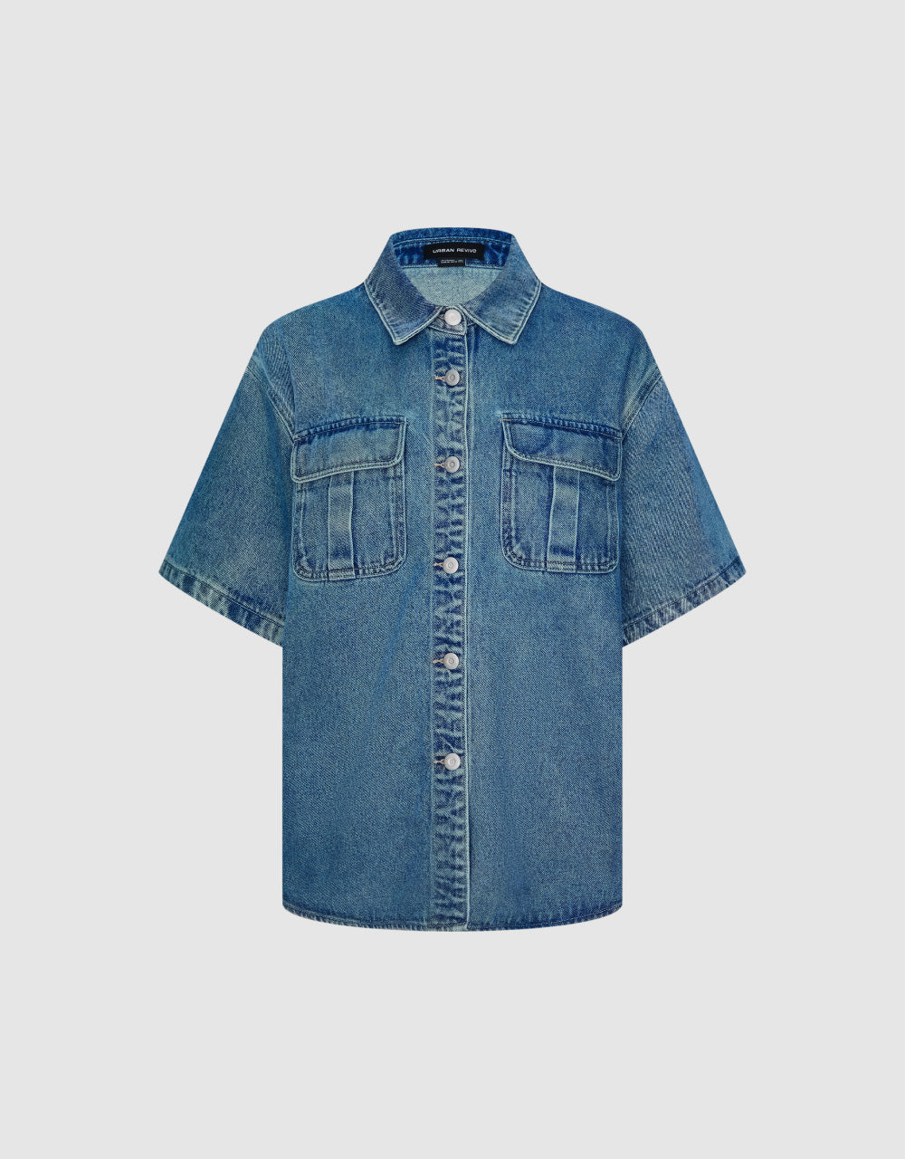 Denim Shirt With 2 Pockets