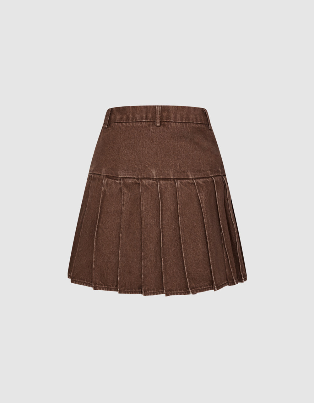 Tie Front Denim Skirt