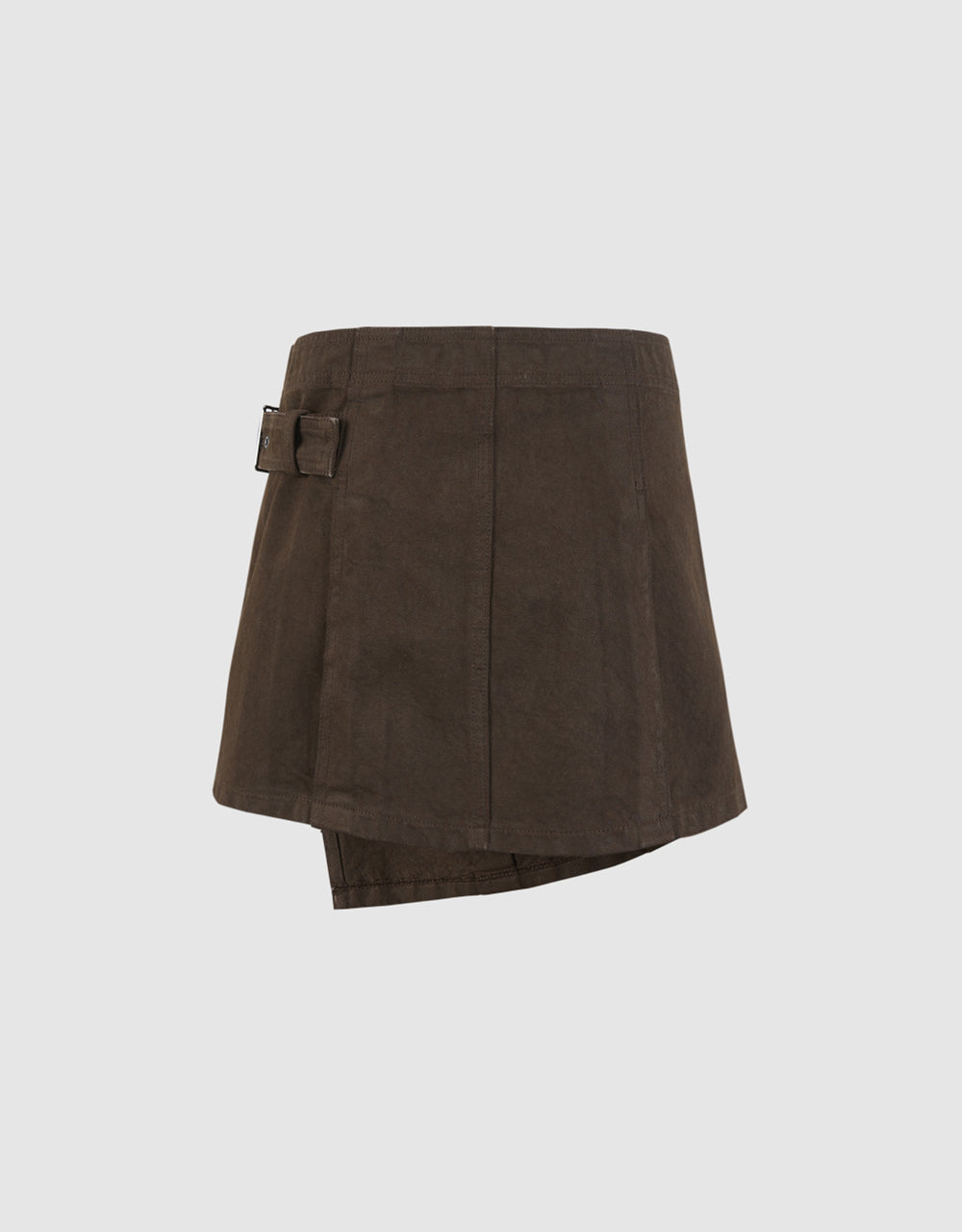 Mini Denim Skirt With Belt