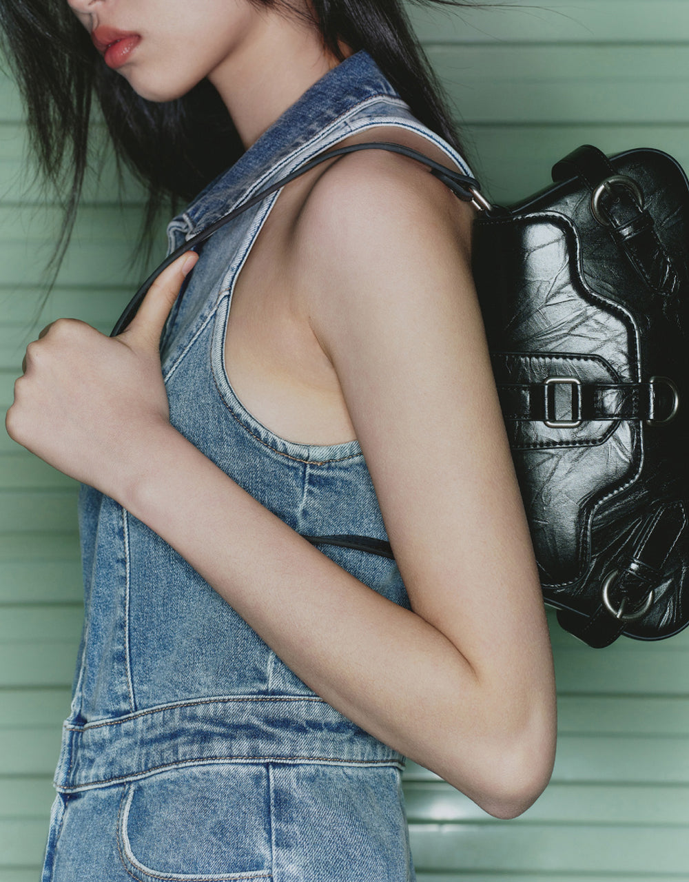 Sleeveless Skinny Denim Jumpsuits