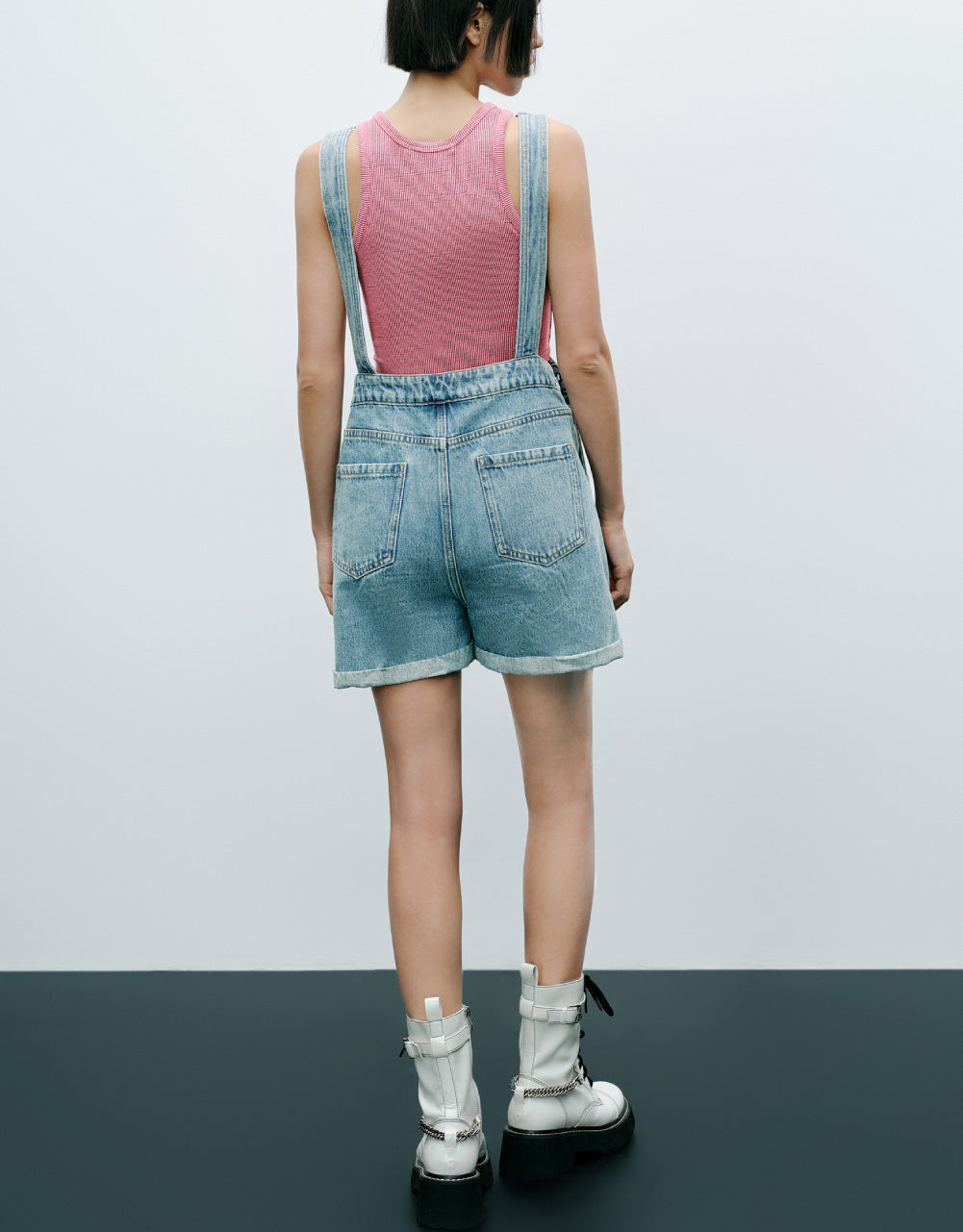 Short Denim Overalls