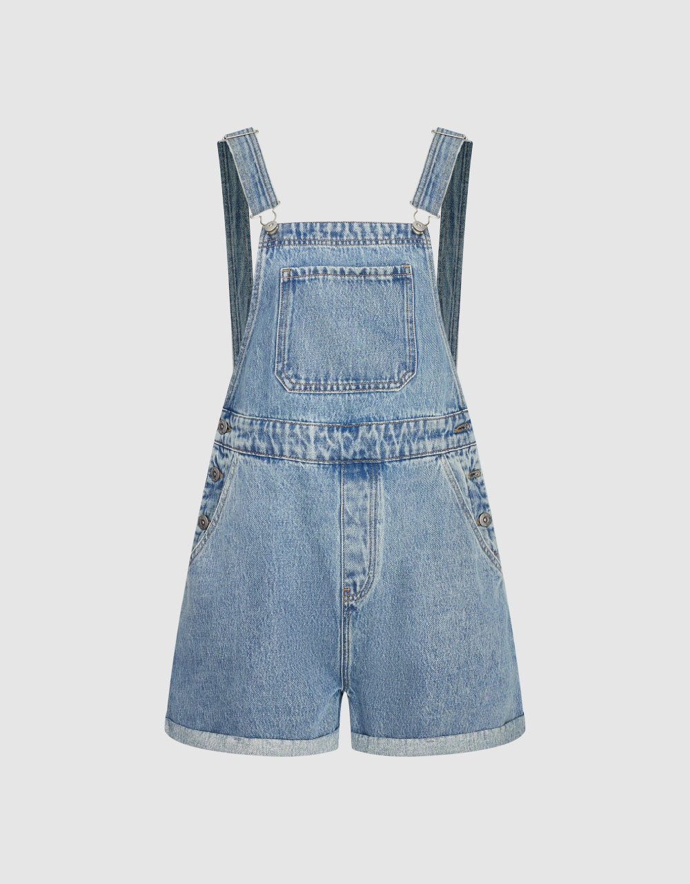 Short Denim Overalls