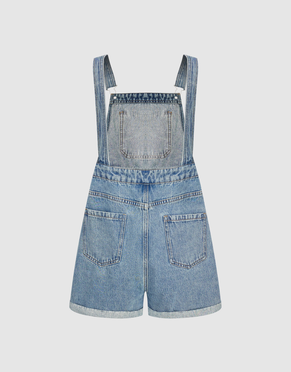 Short Denim Overalls