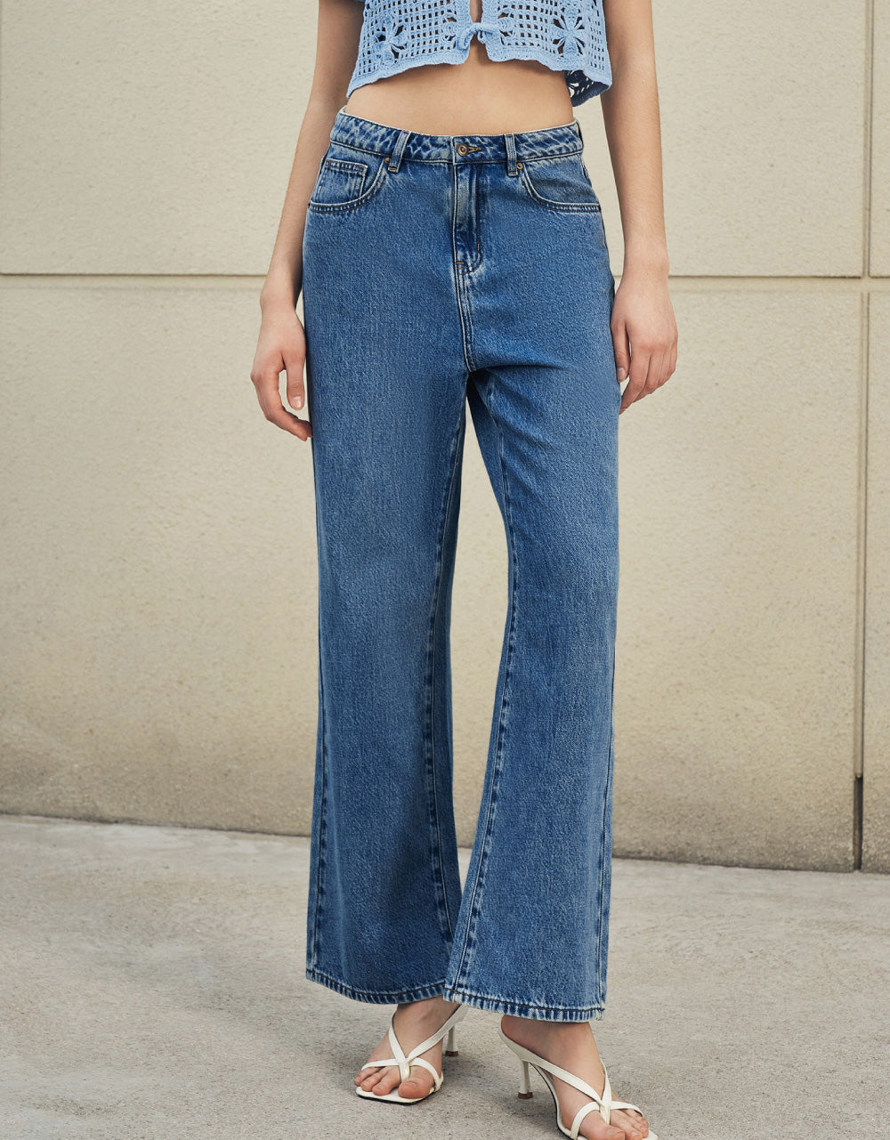 Mid-Waist Jeans