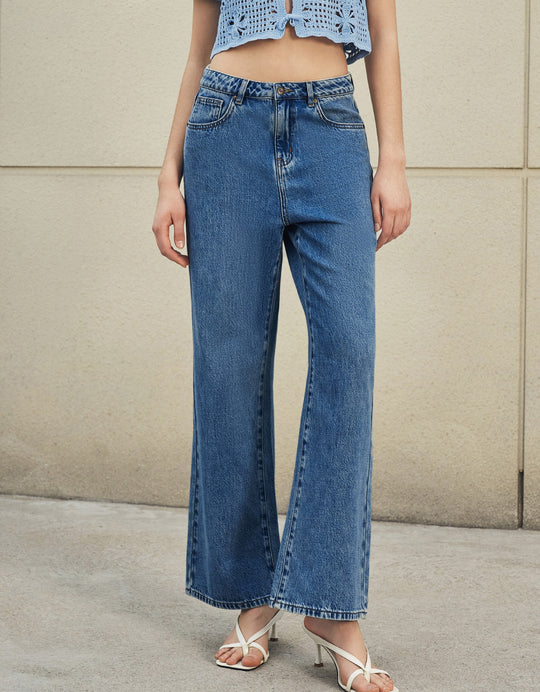 Mid-Waist Jeans
