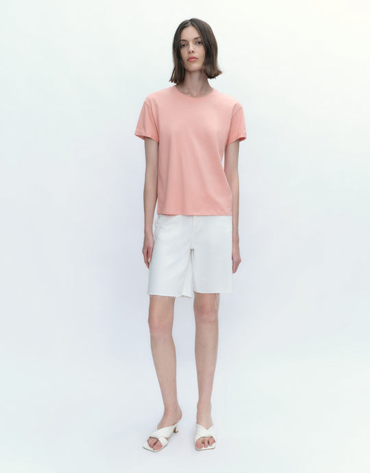 Raw Hem Denim Shorts