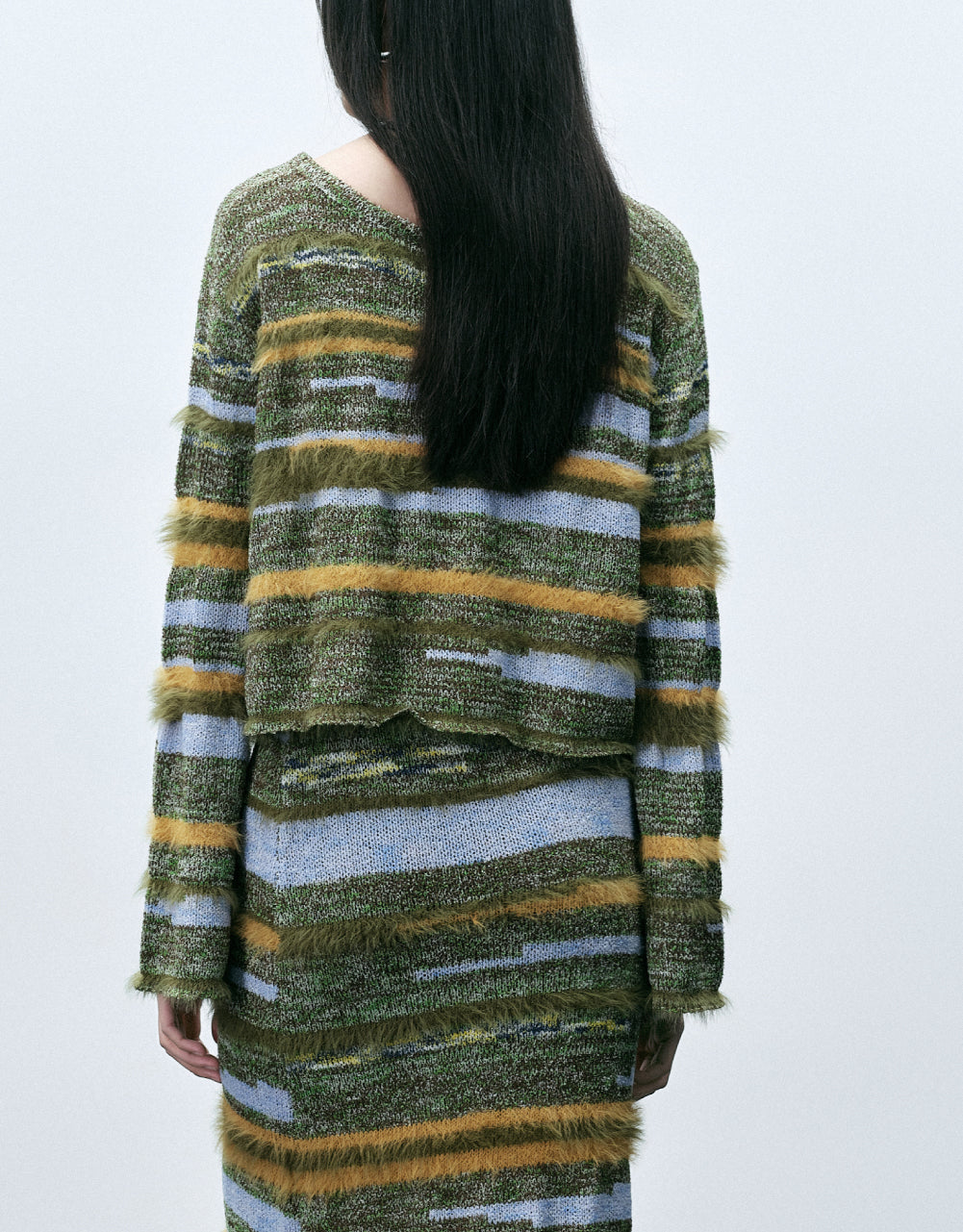 Colorful Striped Knitted T-Shirt