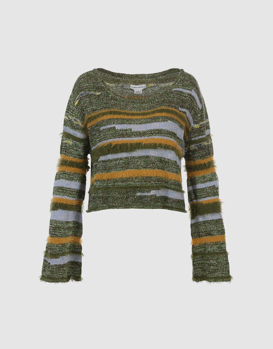 Colorful Striped Knitted T-Shirt