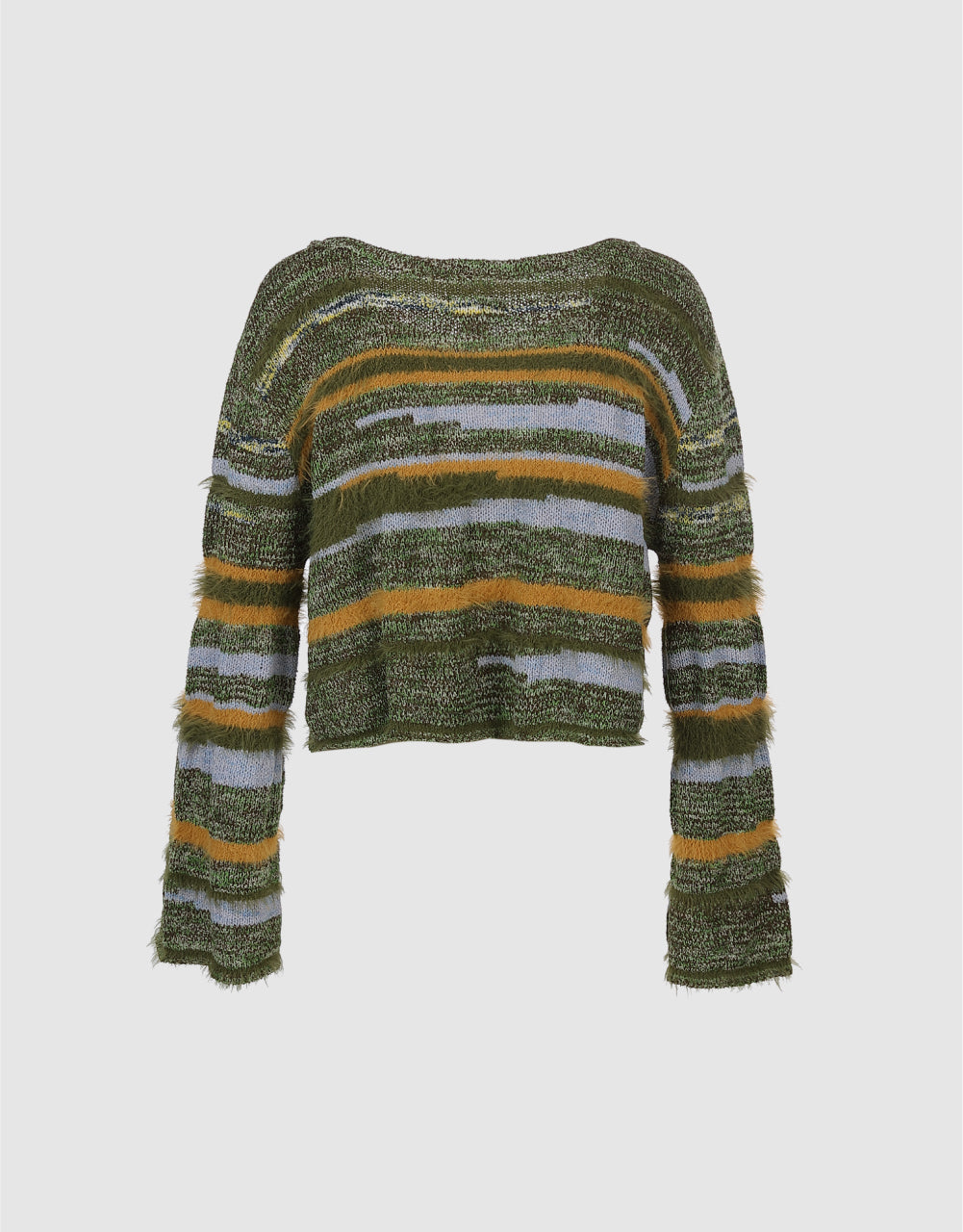 Colorful Striped Knitted T-Shirt