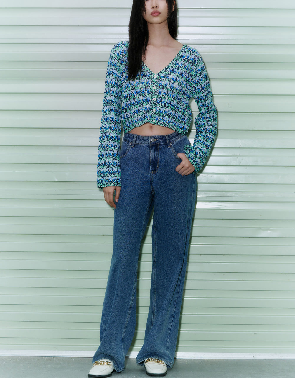 Knitted Tweed Cardigan
