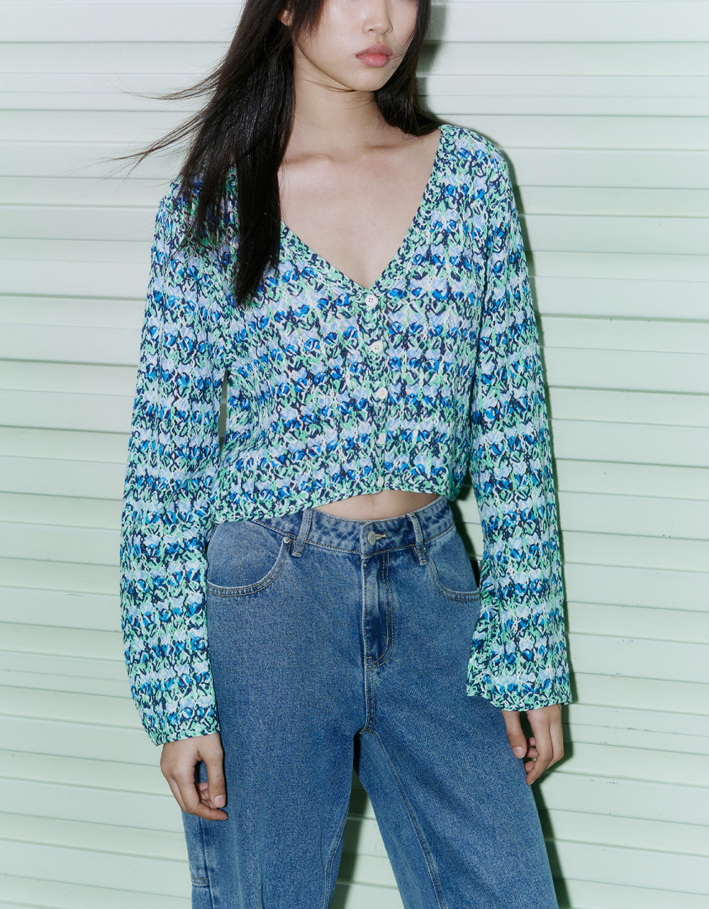 Knitted Tweed Cardigan