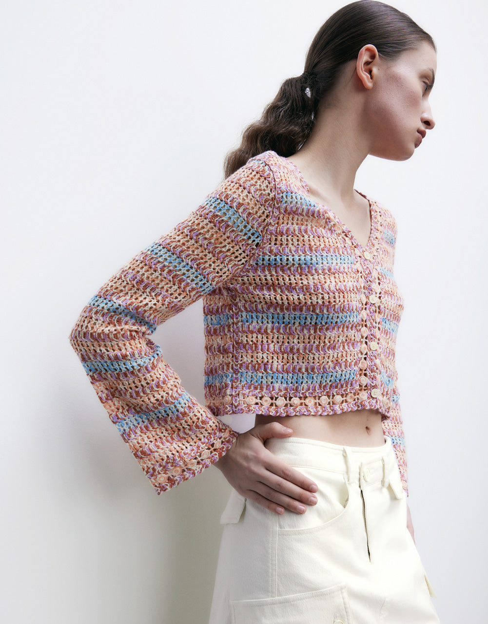 Knitted Tweed Cardigan