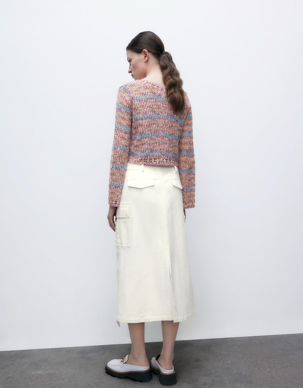 Knitted Tweed Cardigan