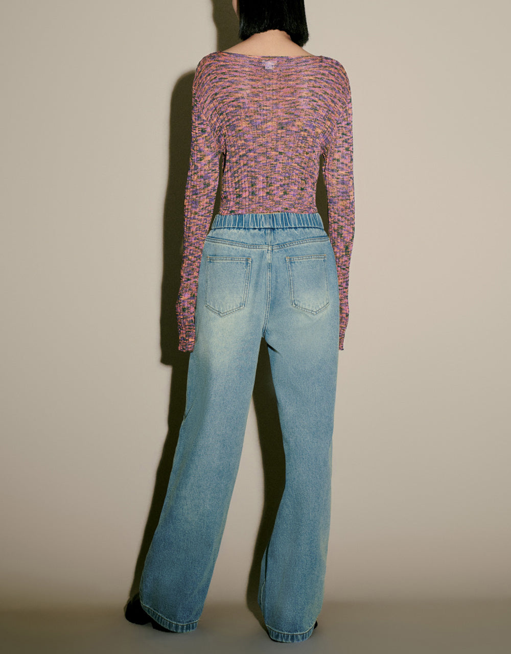 Button Up V-Neck Knitted Cardigan