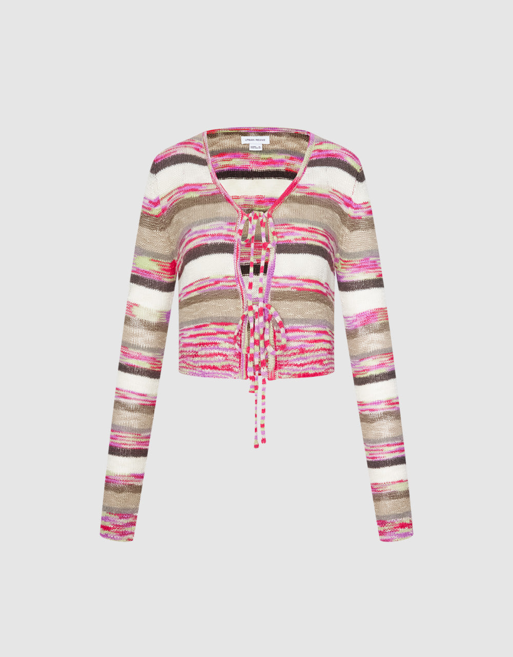 Tie Front Knitted Cardigan