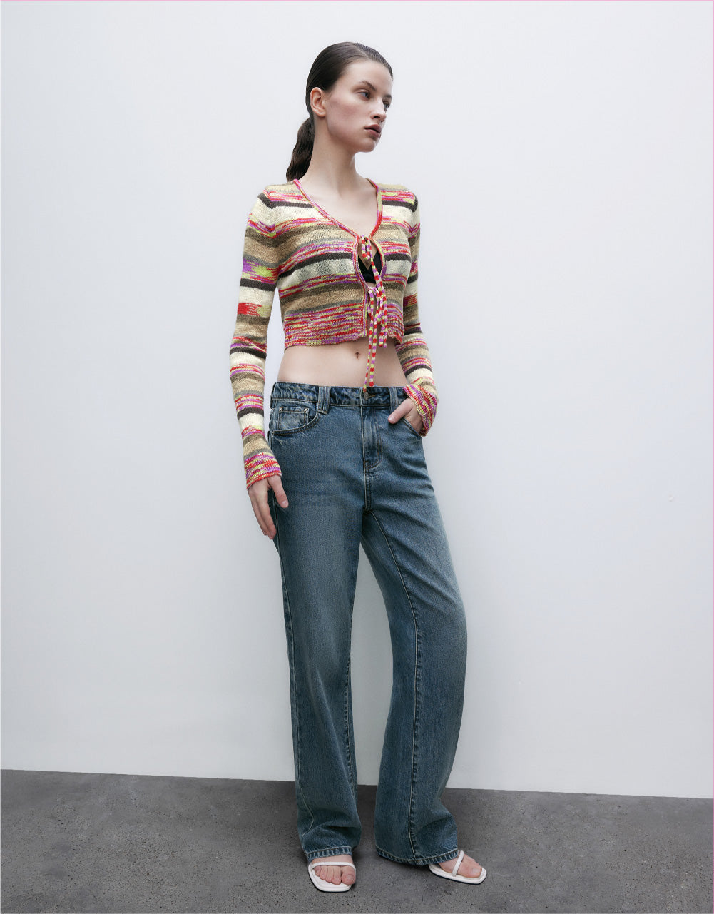 Tie Front Knitted Cardigan