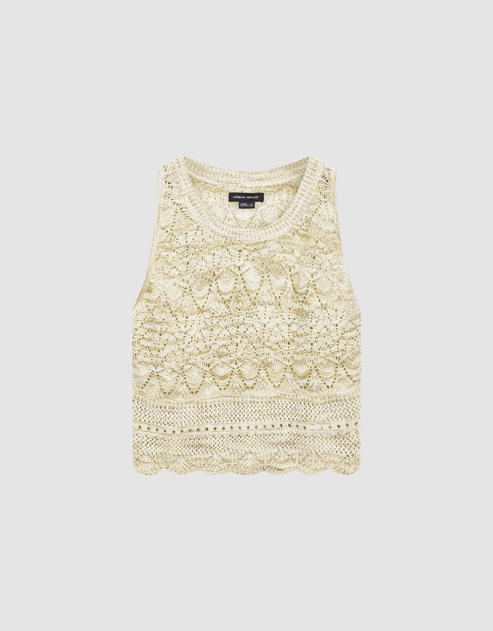 Crew Neck Knitted Tank Top