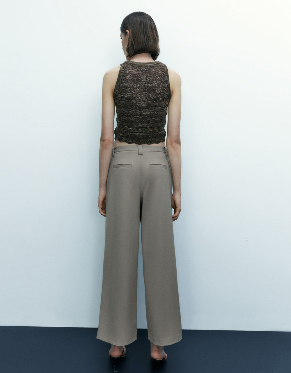 Crew Neck Knitted Tank Top