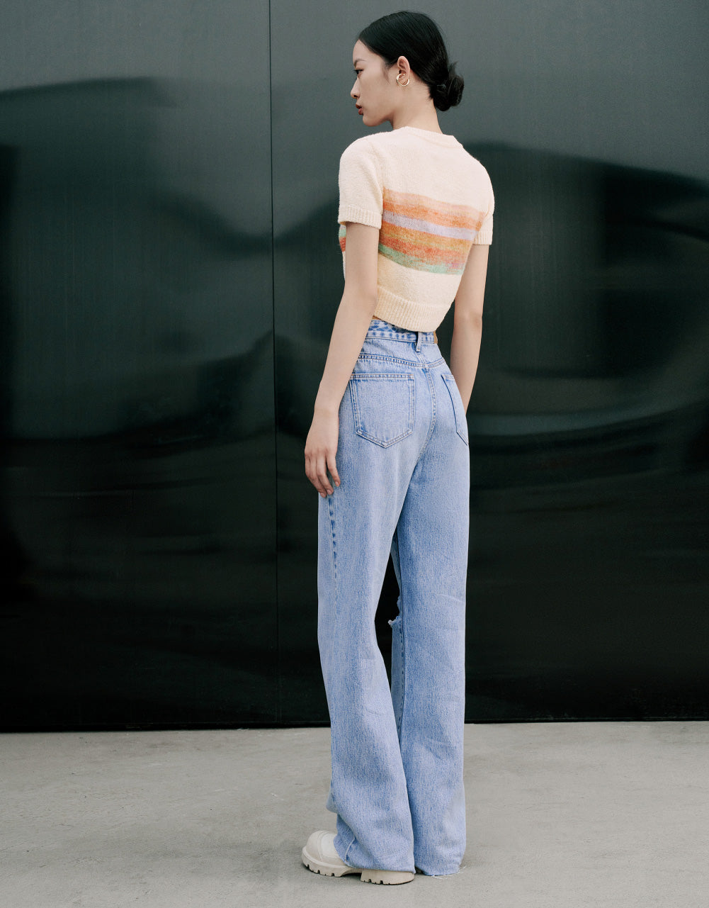 Striped Knitted T-Shirt