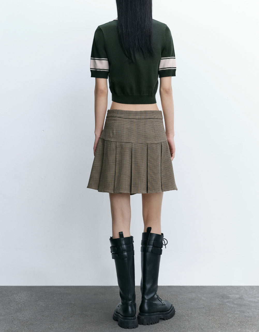 Letters Polo Knitted T-Shirt