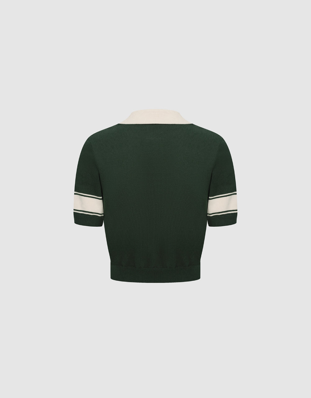 Letters Polo Knitted T-Shirt