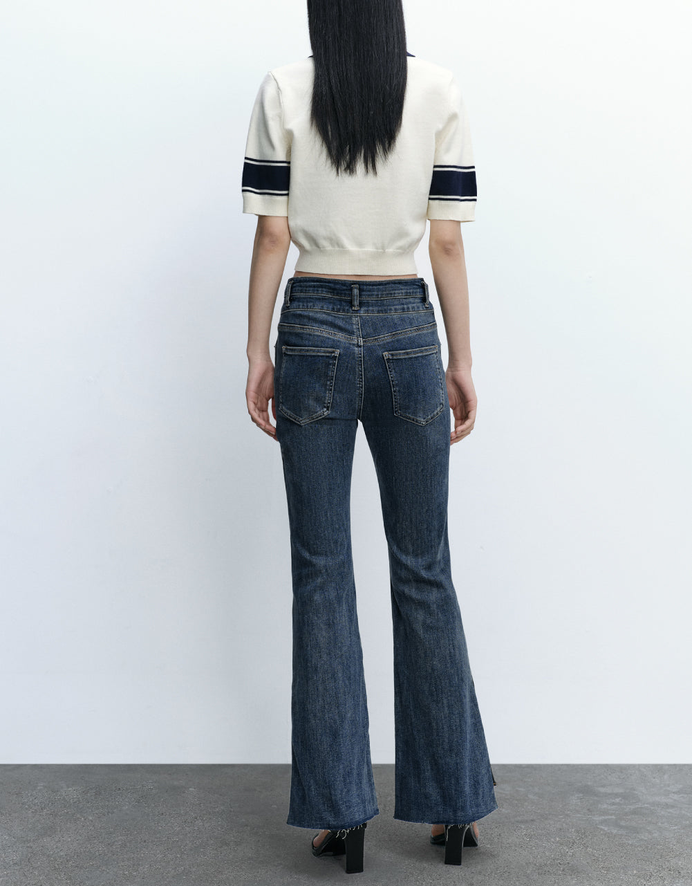 Letters Polo Knitted T-Shirt