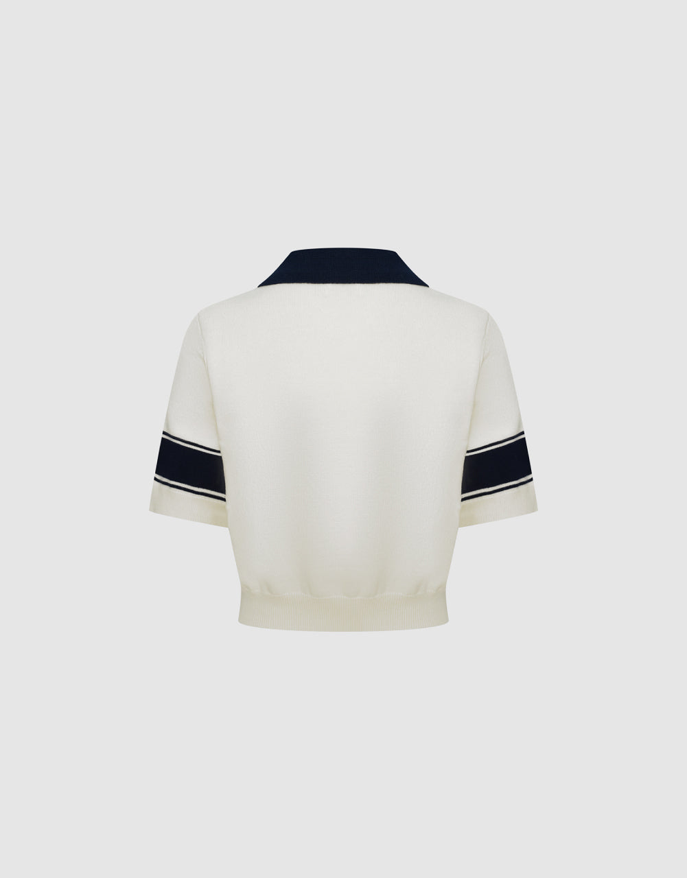 Letters Polo Knitted T-Shirt