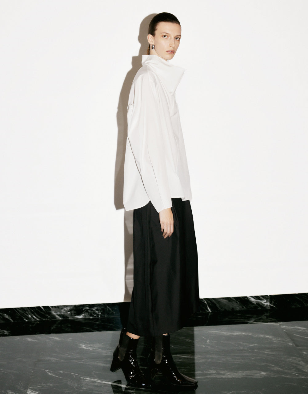 Stand Collar Overhead Shirt