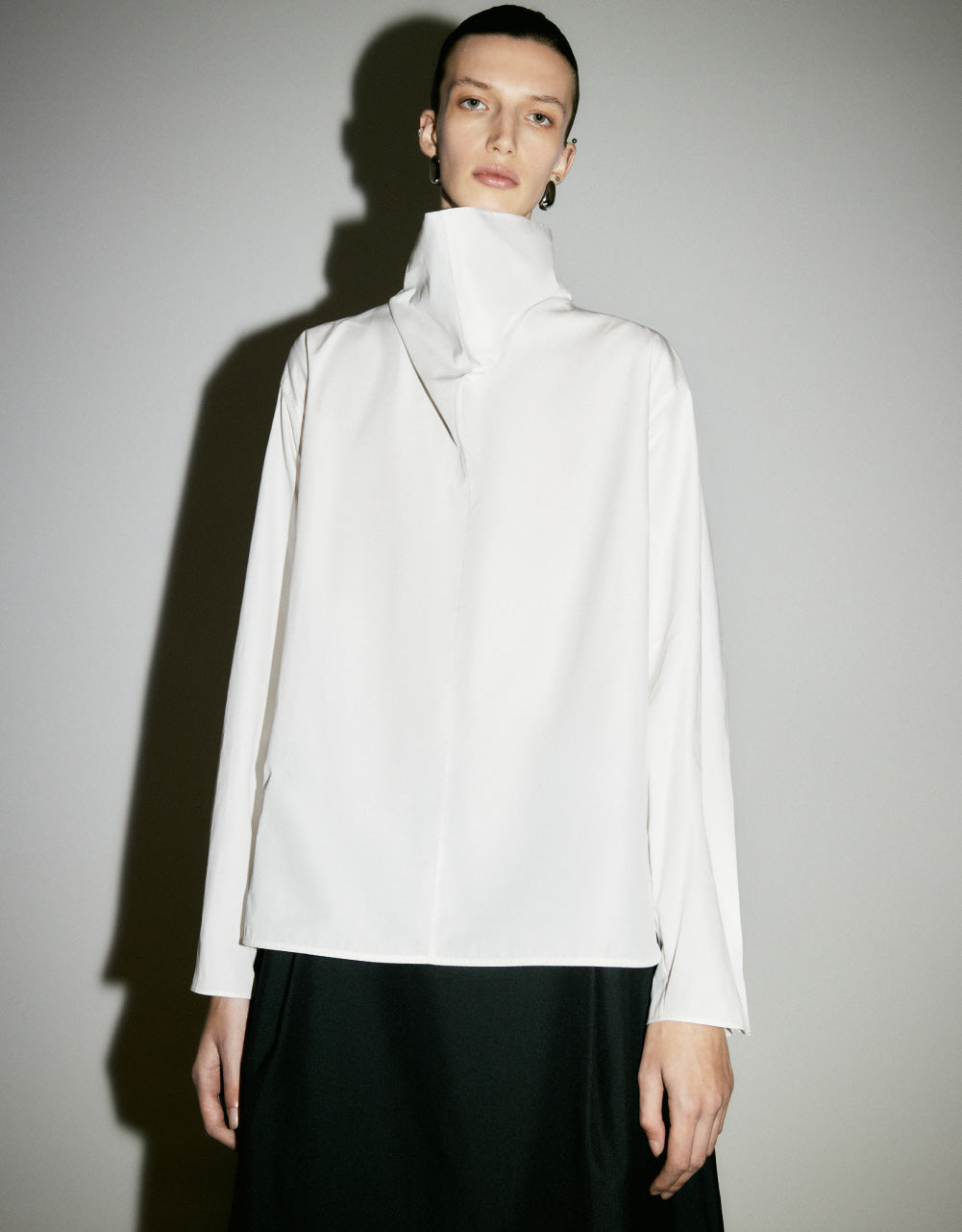 Stand Collar Overhead Shirt