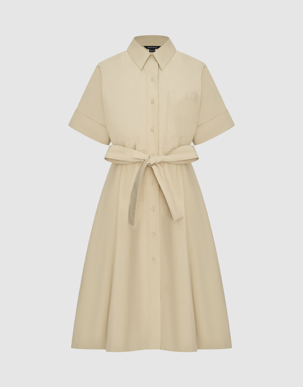 Straight Dress With Belt