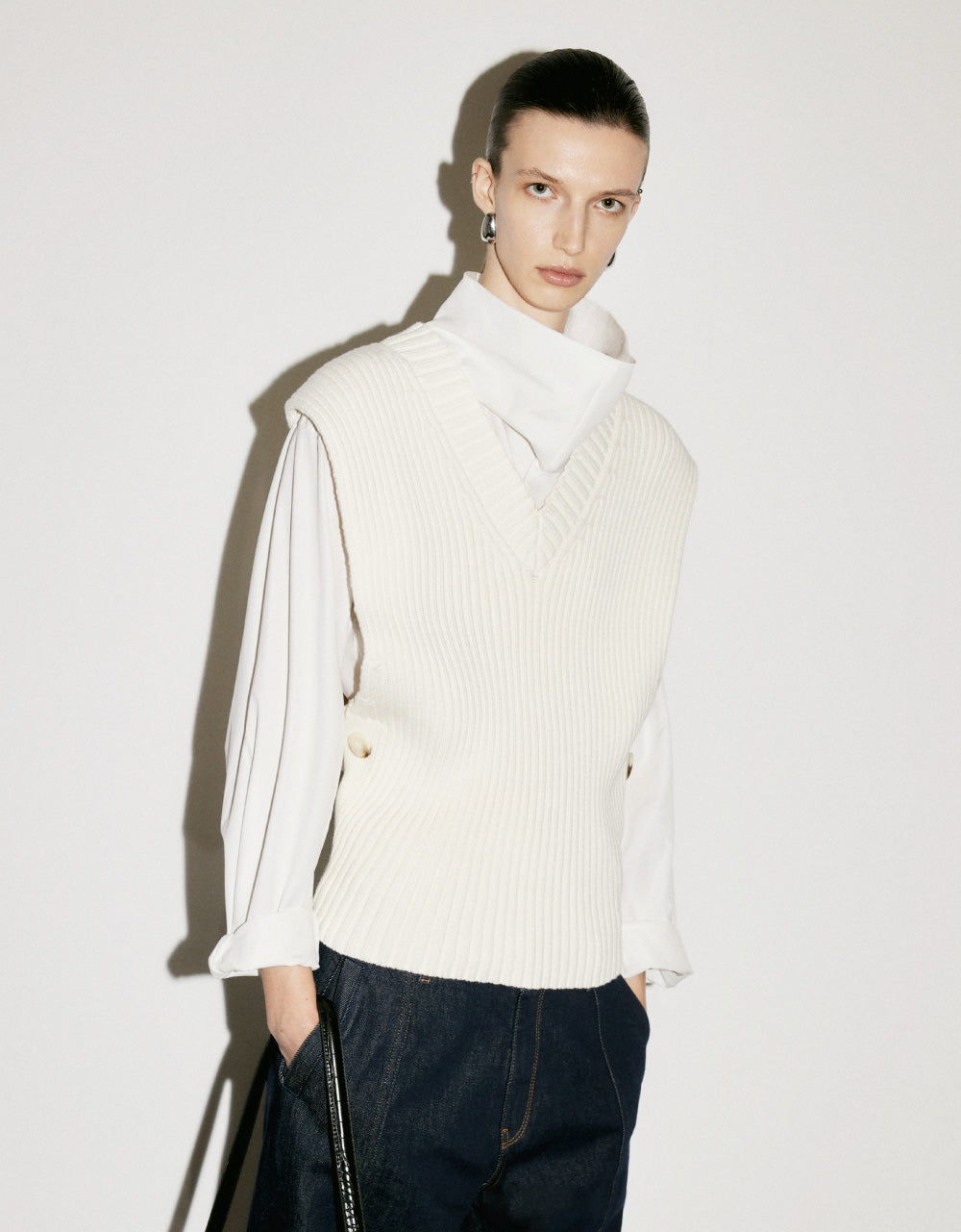 Rib Knitted Vest