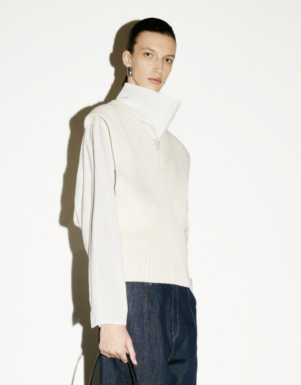Rib Knitted Vest