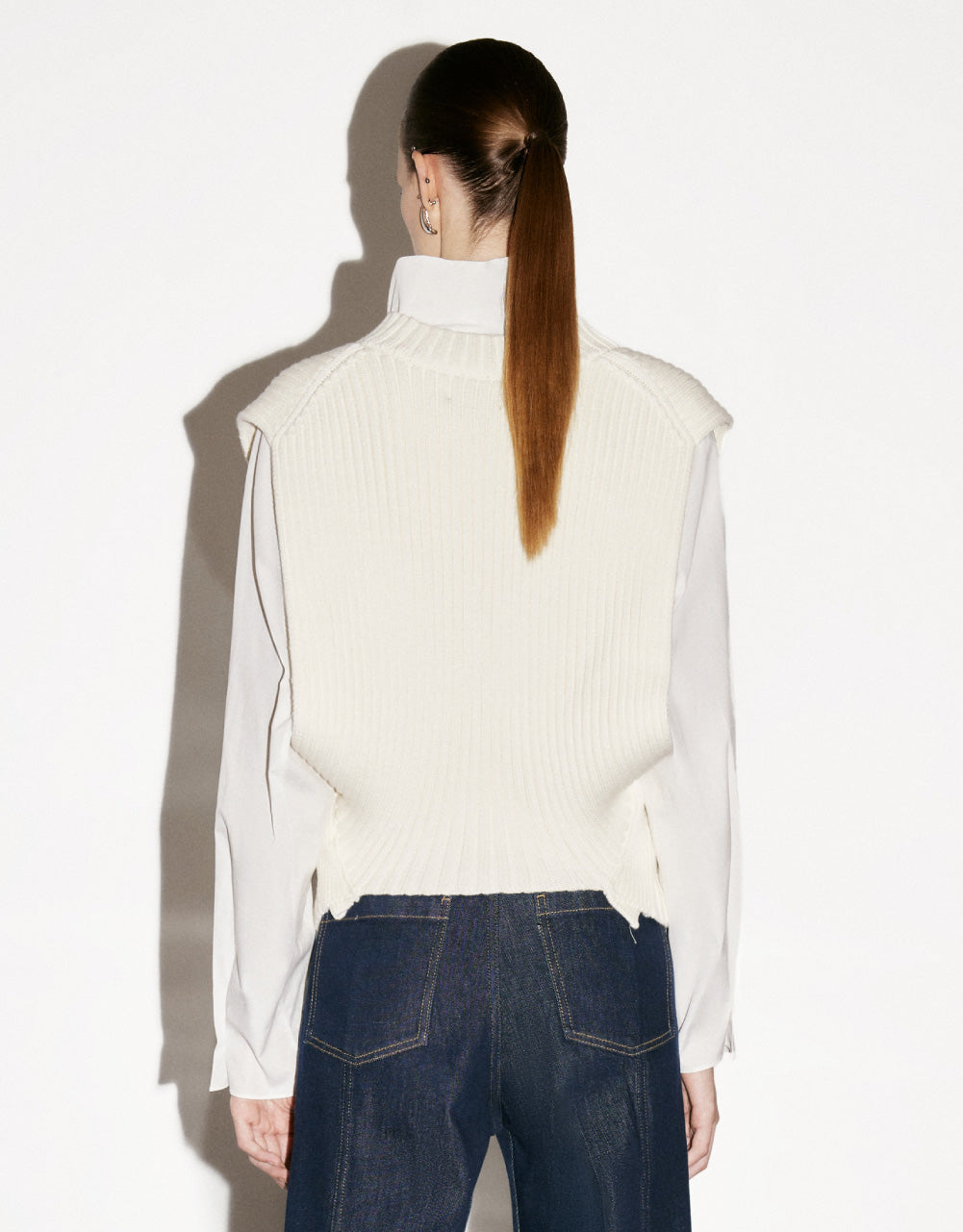 Rib Knitted Vest