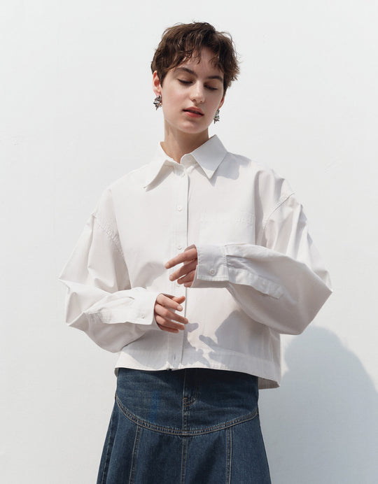 Button Up Raglan Sleeve Jacket