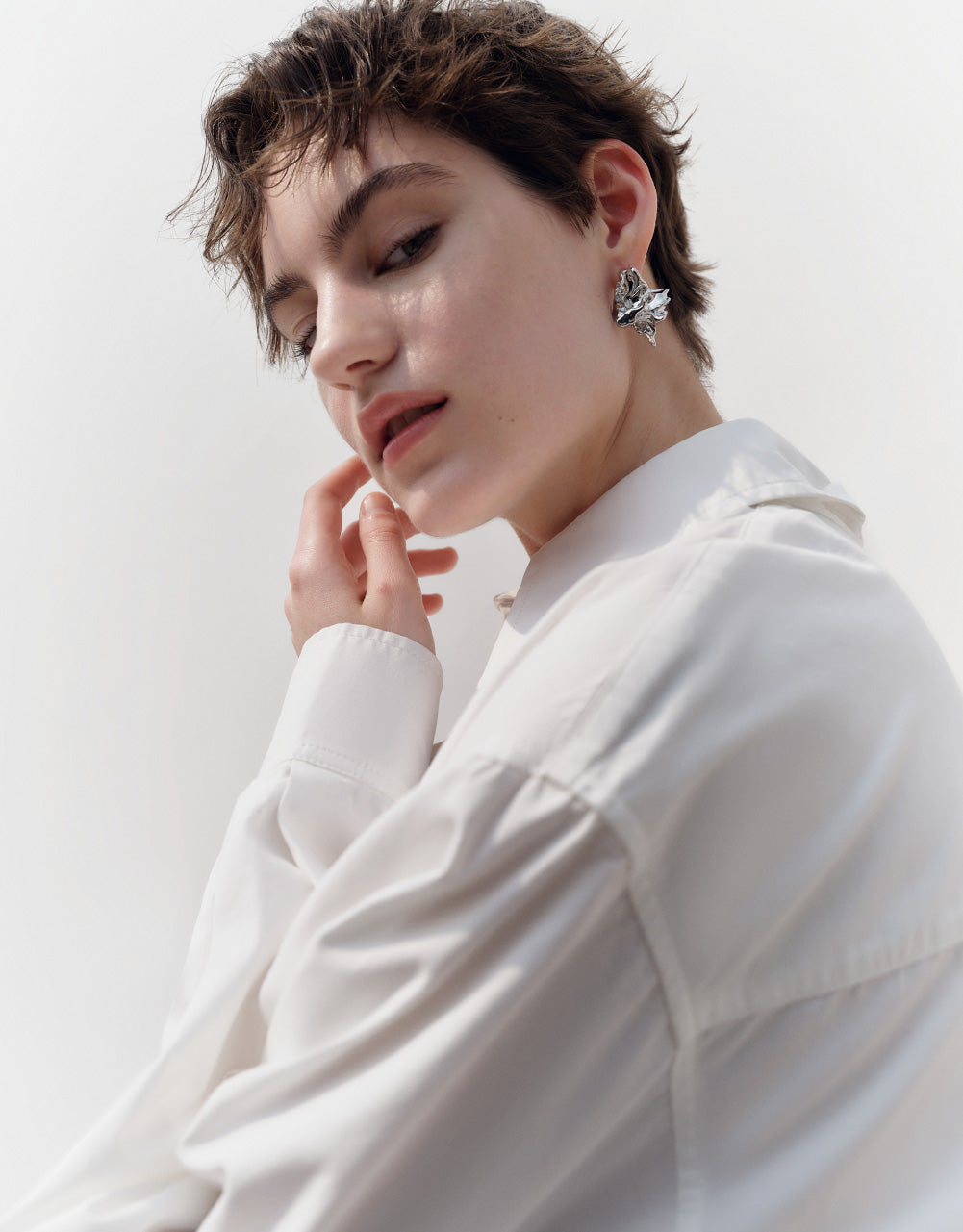 Button Up Raglan Sleeve Jacket