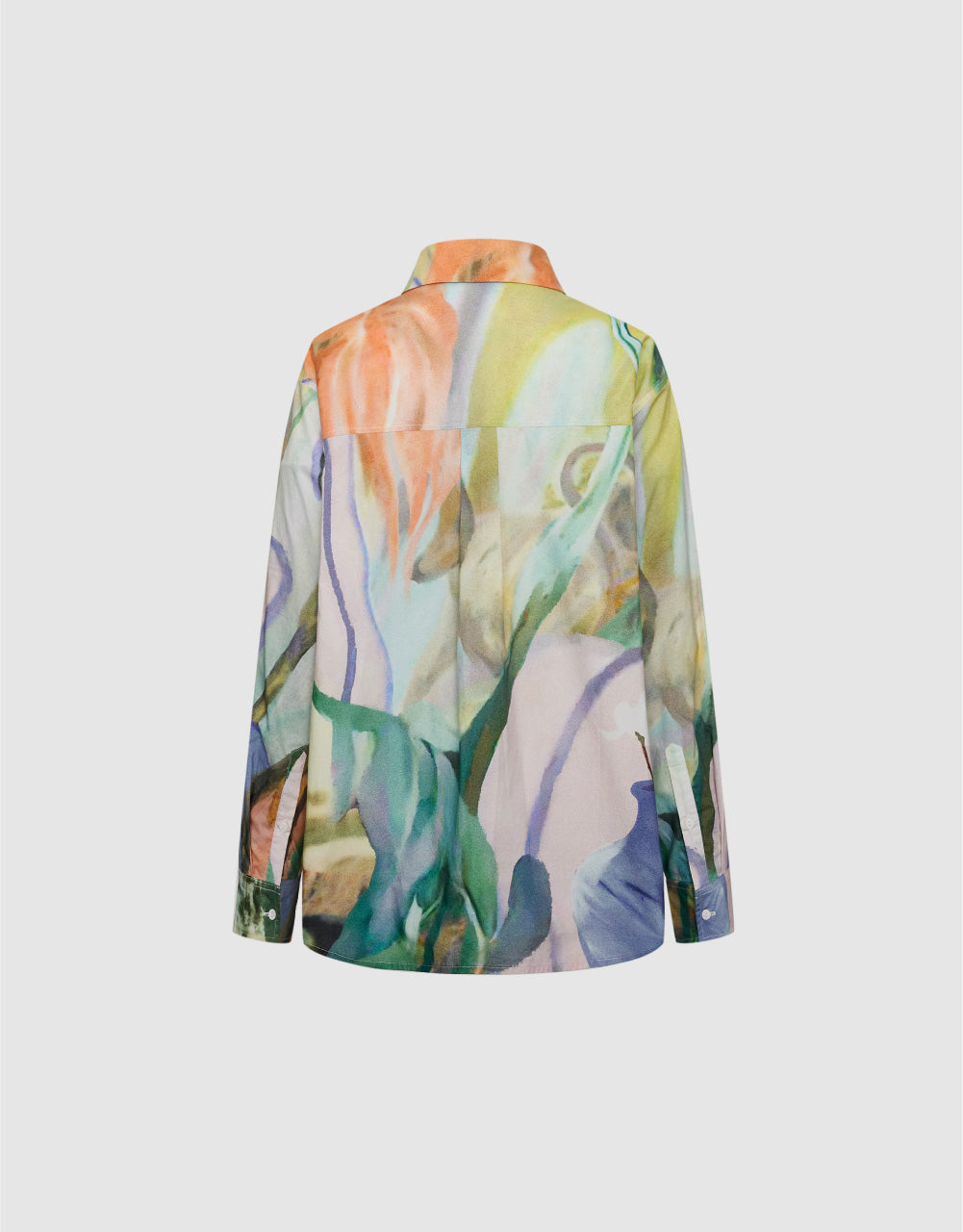 Woman Print Oversized Shirt