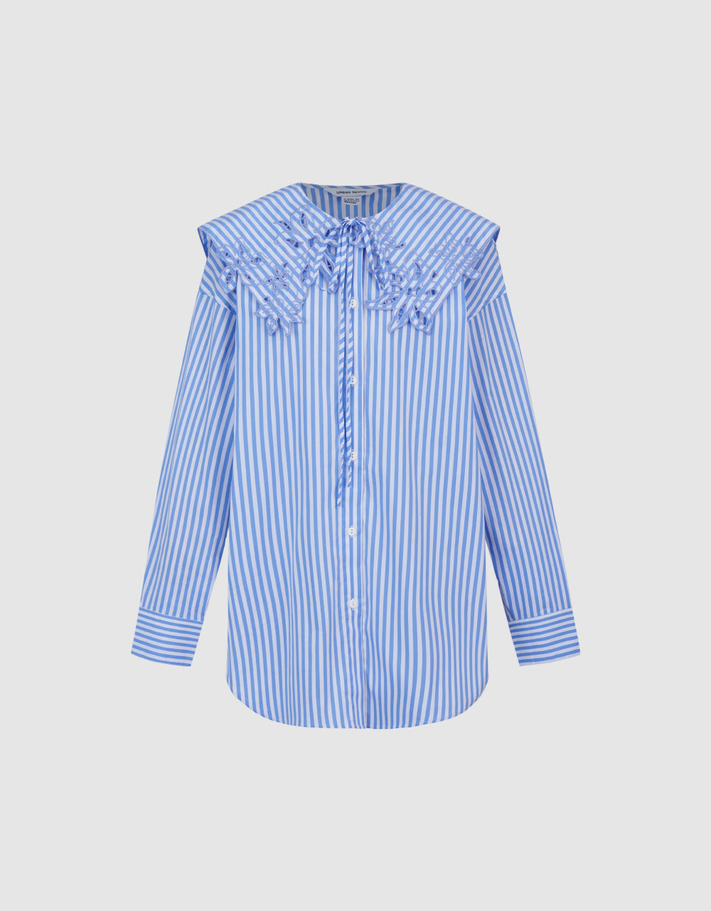 Drop Shoulder Sleeve Lapel Shirt