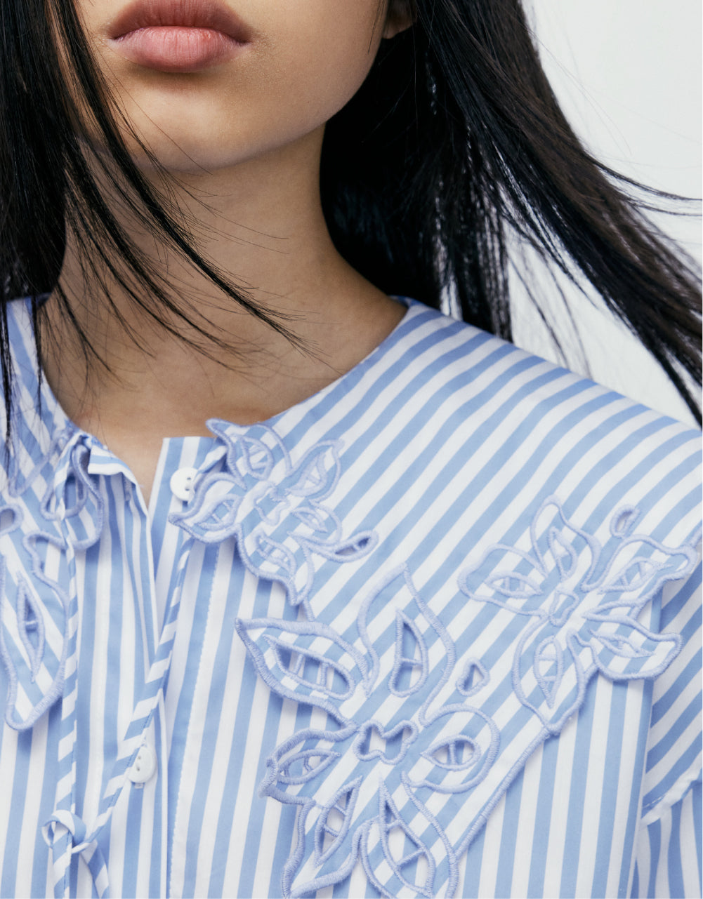 Drop Shoulder Sleeve Lapel Shirt