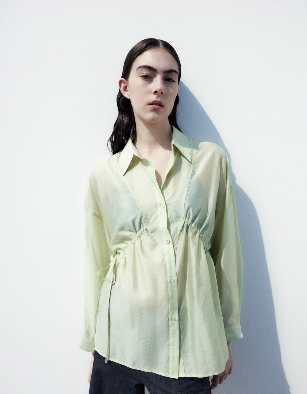 Drawstring Skater Shirt