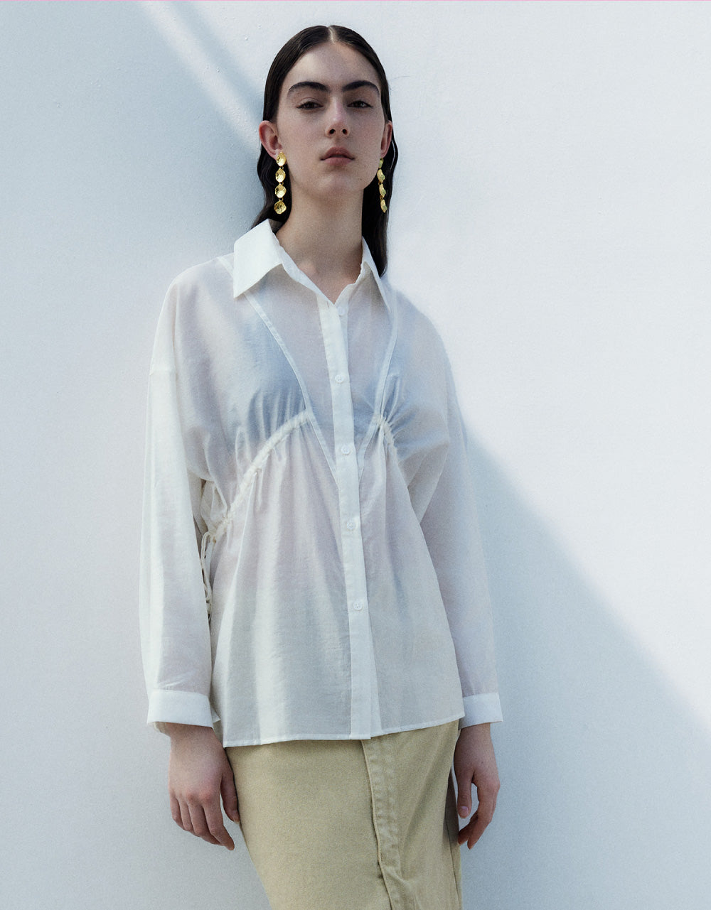 Drawstring Skater Shirt