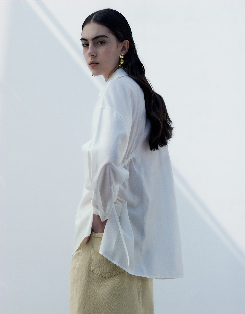 Drawstring Skater Shirt