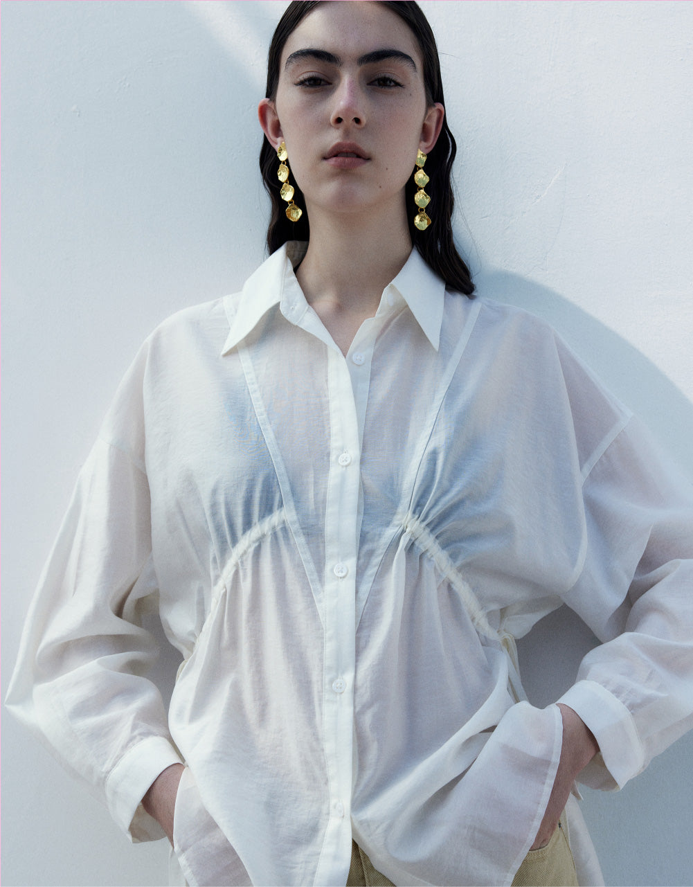 Drawstring Skater Shirt