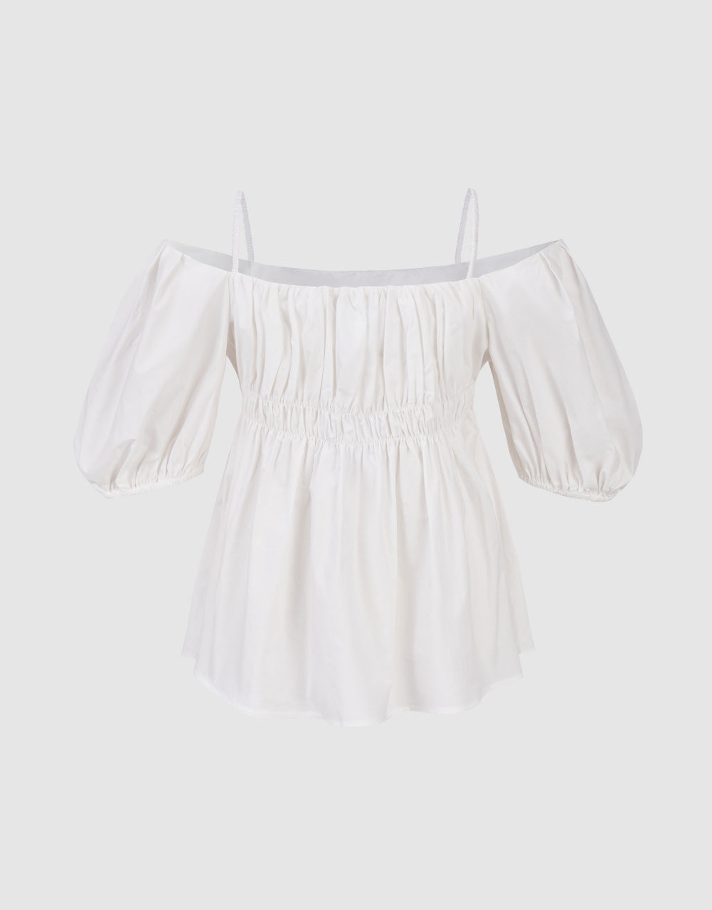 Ruched Off-Shoulder Cami Top