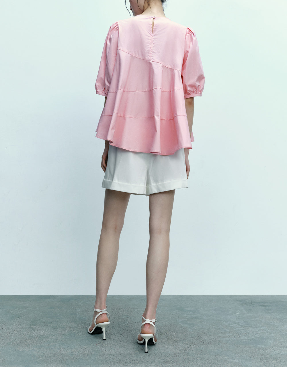A-Line Crew Neck Blouse