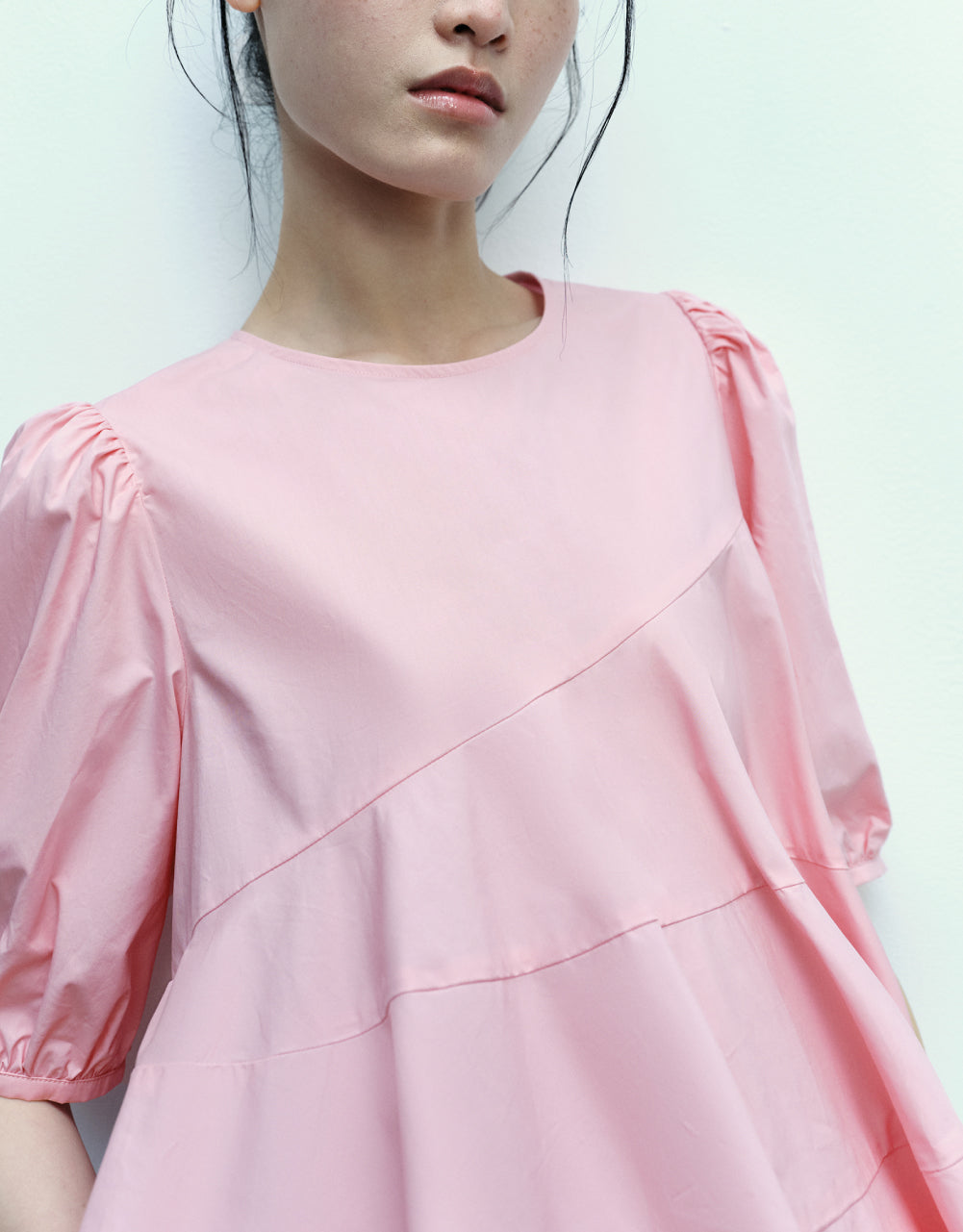 A-Line Crew Neck Blouse