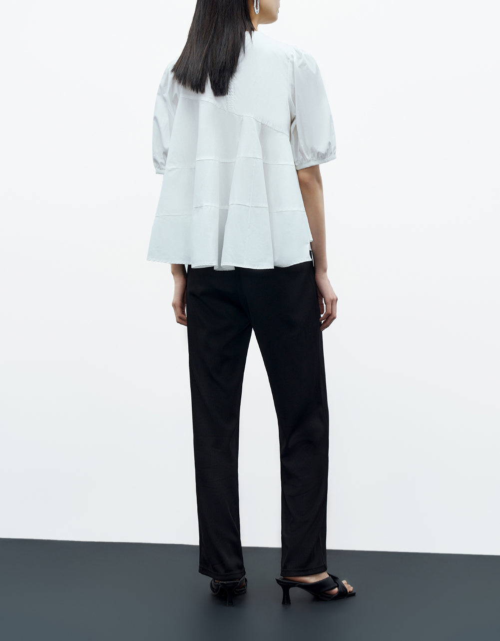 A-Line Crew Neck Blouse