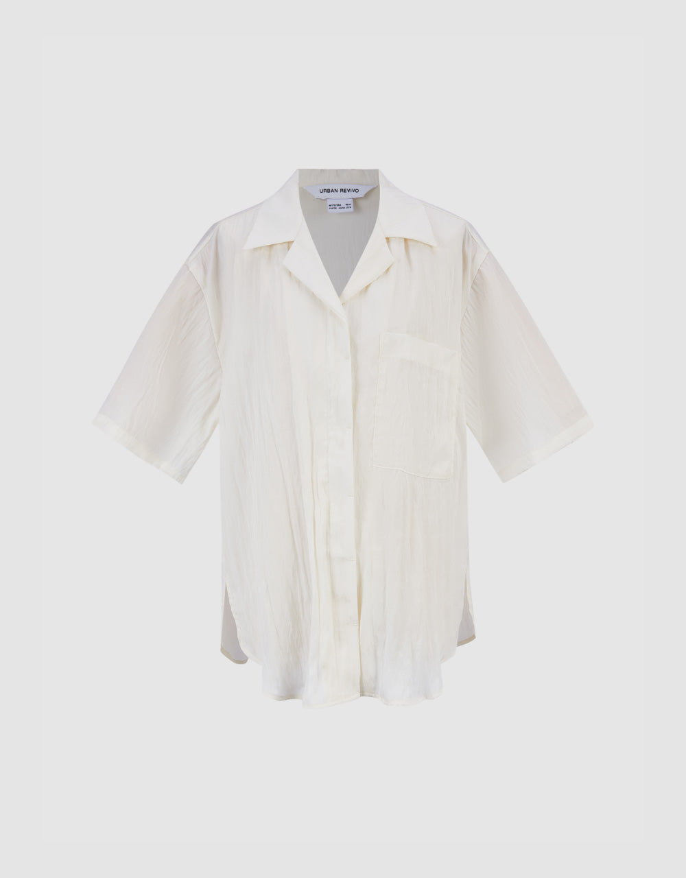 Drop Shoulder Sleeve Lapel Shirt