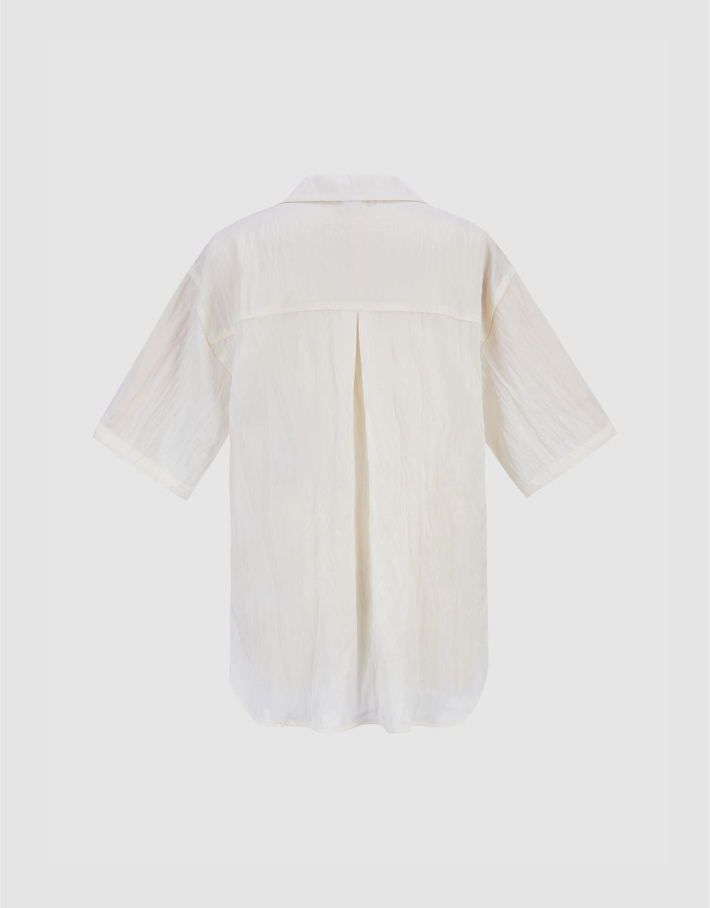 Drop Shoulder Sleeve Lapel Shirt