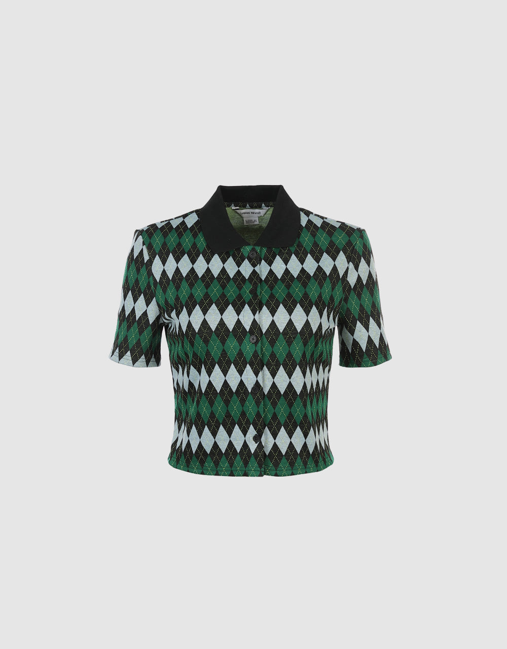 Standard Sleeve Plaid Polo Shirt