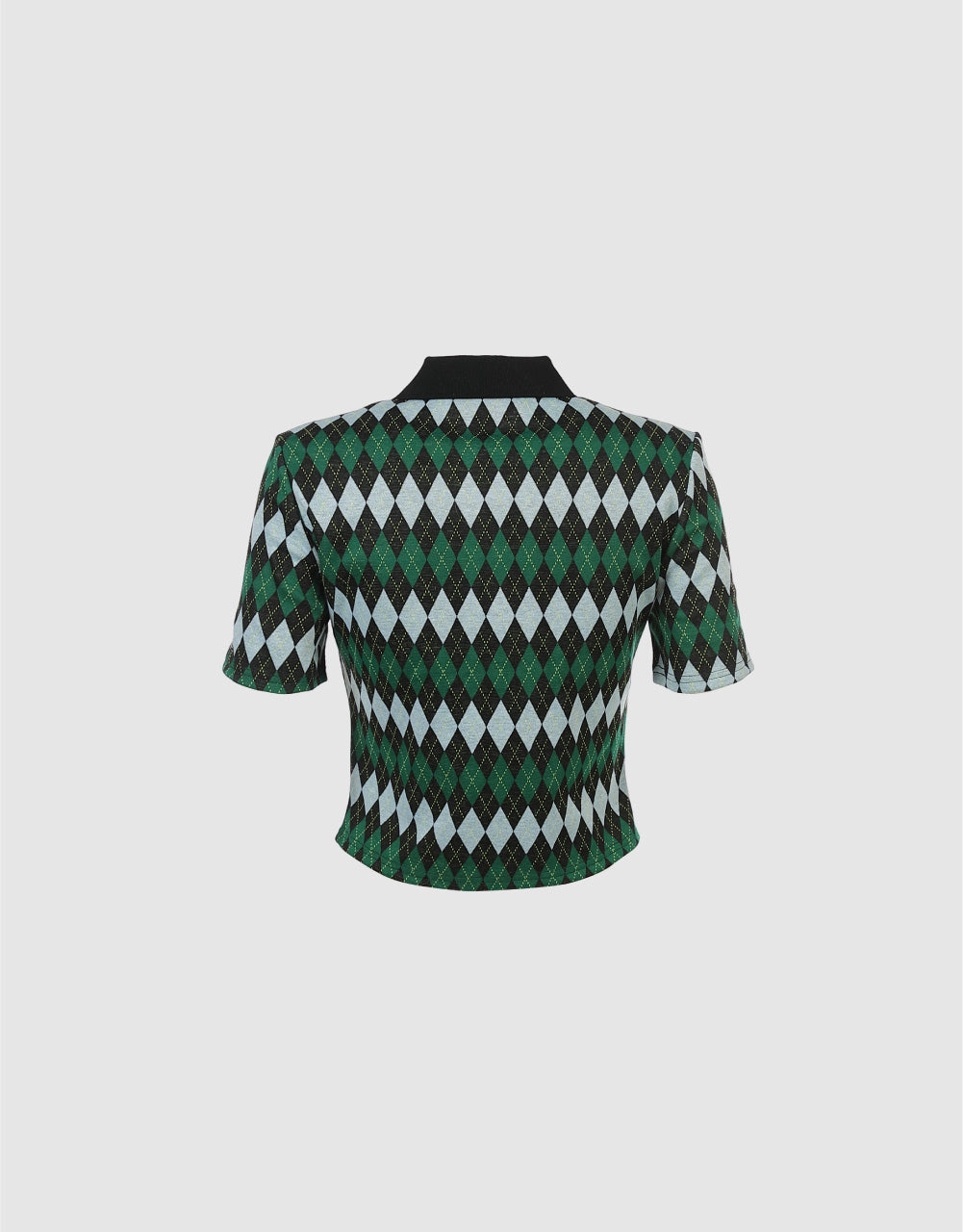 Standard Sleeve Plaid Polo Shirt
